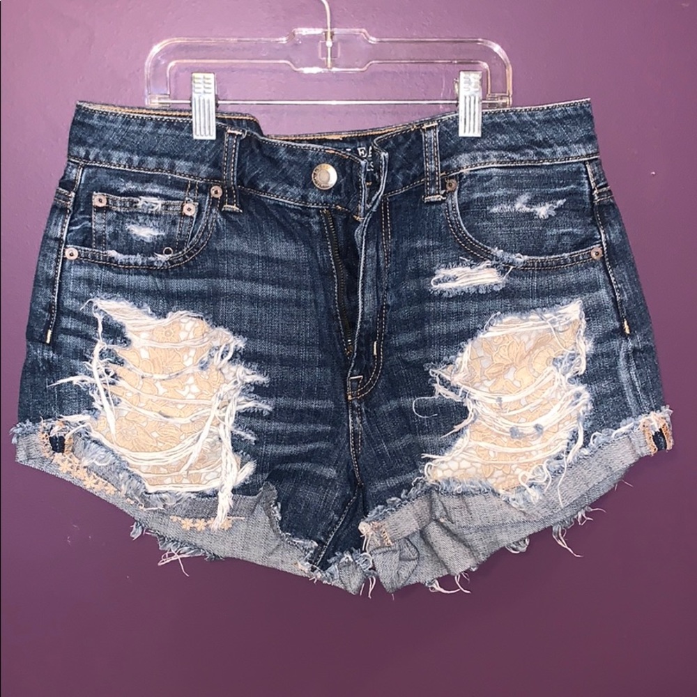 Distressed AE Shorts
